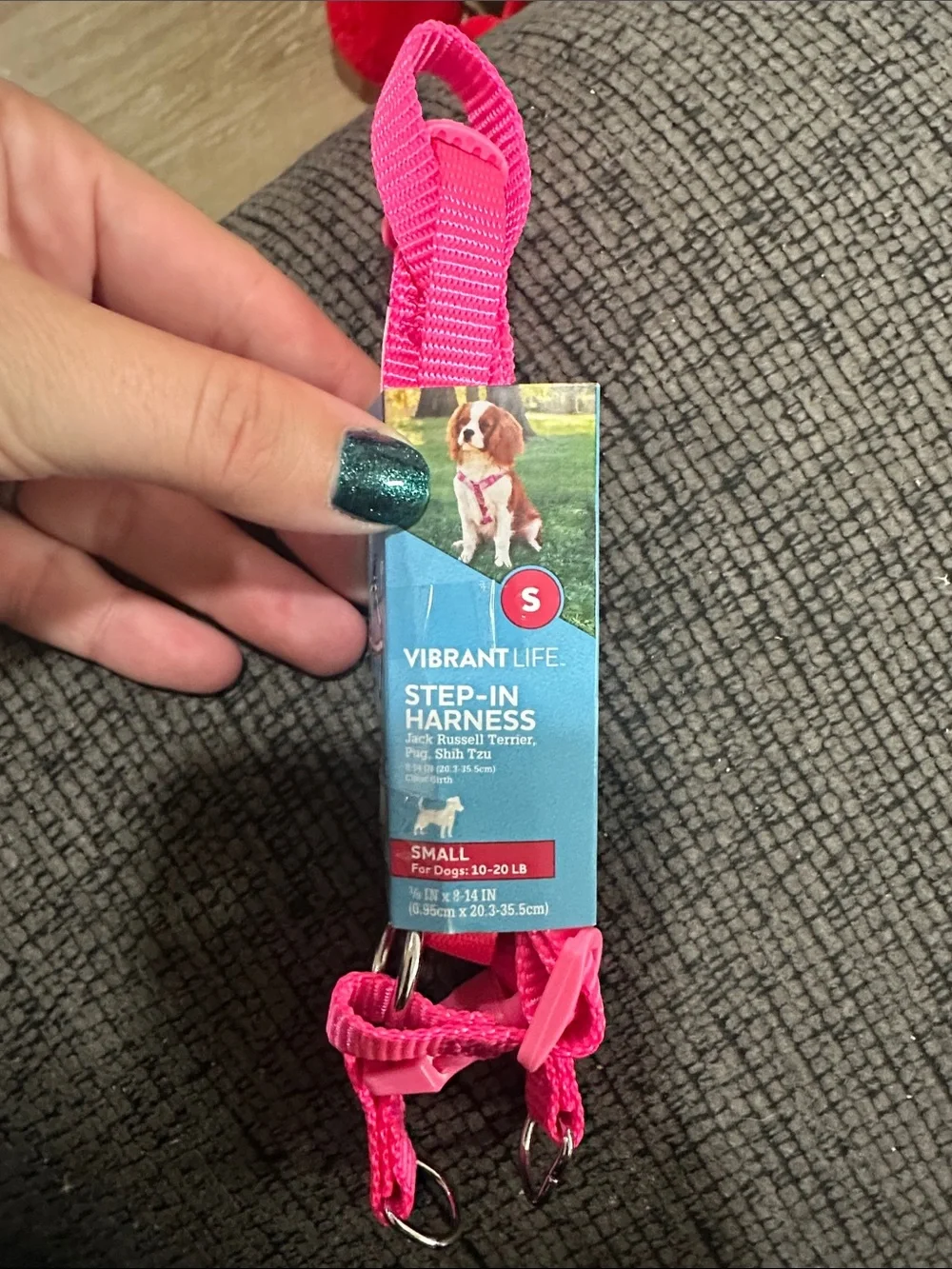 Vibrant Life Pink Step-In Dog Harness - Small